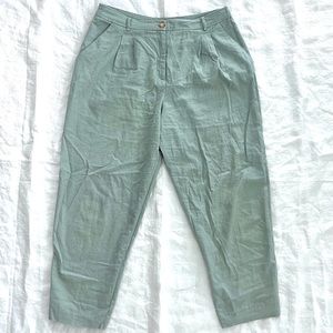 ASOS Linen Pleated Trousers